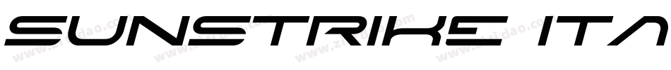 Sunstrike Italic字体转换